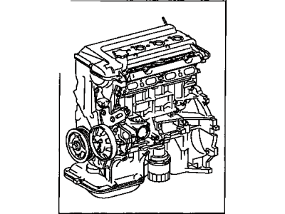 Toyota 19000-21300 Engine Assembly, Partial
