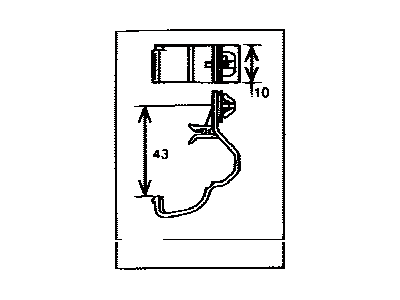 Toyota 82711-35470 Clamp, Wiring HARNES