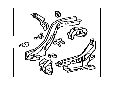 Toyota 57612-47905 Member Sub-Assy, Rear Floor Side, LH