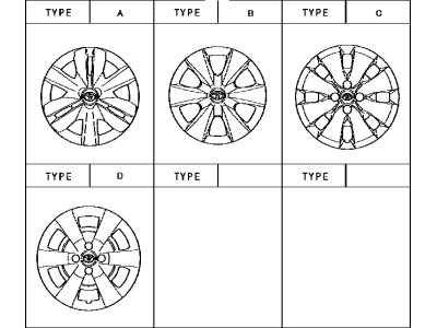 Toyota 42602-52410 Wheel Cap Sub-Assembly