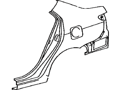 Toyota 61602-52340 Panel Sub-Assembly, QUAR