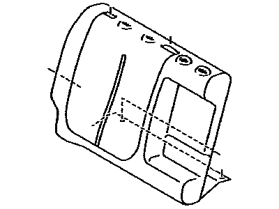 Toyota 71603-52N10-B0 Pad Sub-Assembly, Rear Seat