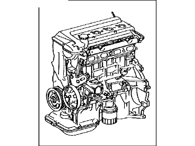Toyota 19000-21D90 Engine Assembly, Partial