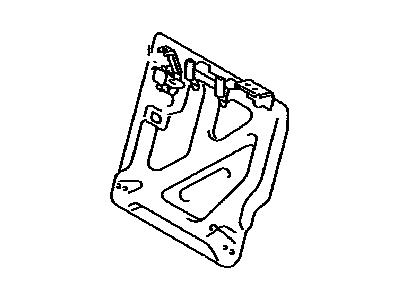 Toyota 71018-52370 Frame Sub-Assy, Rear Seat Back, LH