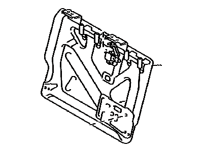 Toyota 71017-52480 Frame Sub-Assy, Rear Seat Back, RH