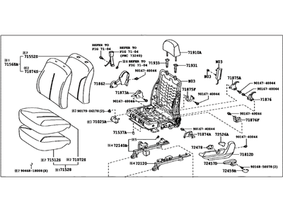 Toyota 71020-52F00-B0