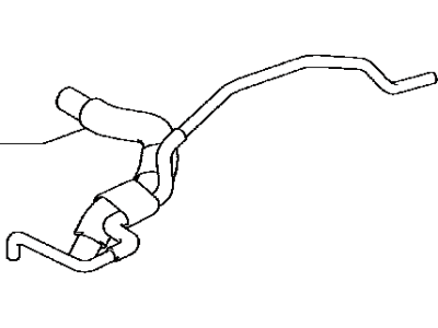 Toyota 23820-31020 Hose Assy, Fuel Vapor Feed