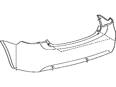 2007 Toyota Yaris Bumper - 52159-52929