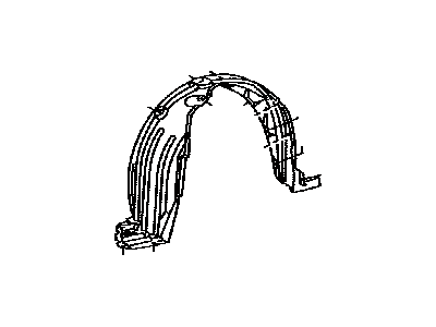 Toyota 53875-02370 Liner, Front Fender, RH