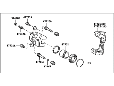 Toyota 47730-12B00 Cylinder Assembly, Disc