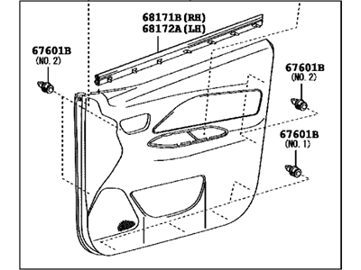 Toyota 67620-52P90-E2 Panel Assembly, Front Door