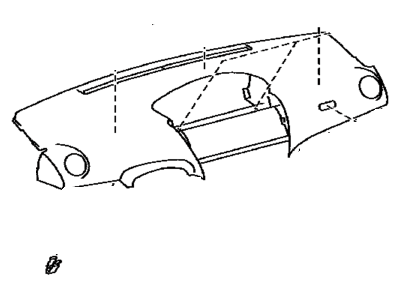 Toyota 55302-52052-B0 Panel Sub-Assembly, Inst