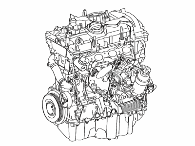 Toyota 19000-WAA08 Engine Assembly,Partial