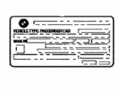 Toyota 74511-WAA03 Label, Name