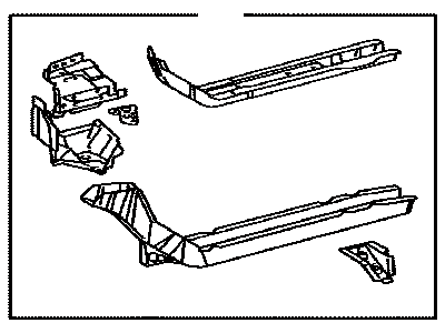 Toyota 57107-02902 Bracket Sub-Assy, Front Suspension Member Mounting, Rear RH