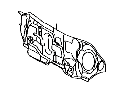 Toyota 55223-02210 Insulator, Dash Panel, Outer