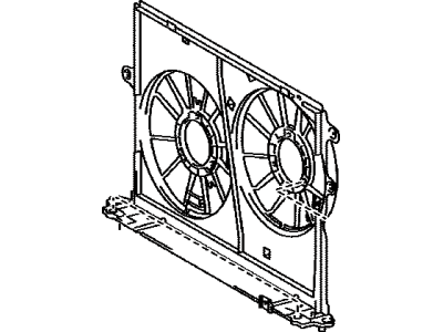 Toyota 16711-0T040 SHROUD, Fan