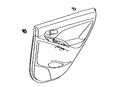 Toyota 67640-02G81-B0 Panel Assembly, Rear Door