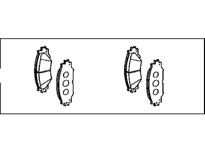 Toyota 04465-02240 Front Disc Brake Pad Kit