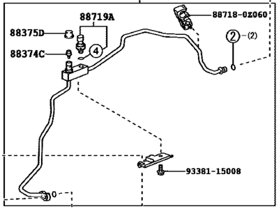 Toyota 88710-0Z020 Tube & Accessory Assembly, AIRCONDITIONER