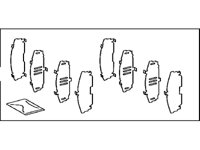 Toyota 04945-02140 Shim Kit, Anti Squeal, Front