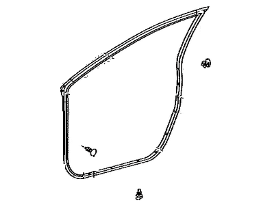 Toyota 67862-02210 Weatherstrip, Front Door, LH