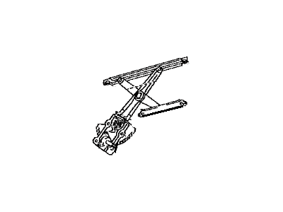 Toyota 69810-02350 Regulator Sub-Assy, Front Door Window, RH