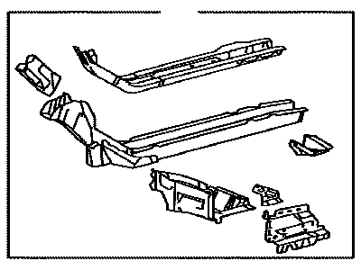 Toyota 57108-02902 Bracket Sub-Assy, Front Suspension Member Mounting, Rear LH