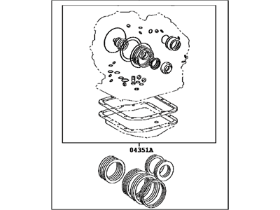 Toyota 04352-33541 Overhaul Kit, AUTOMA