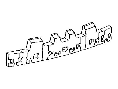 Toyota 52615-02081 Absorber, Rear Bumper Energy