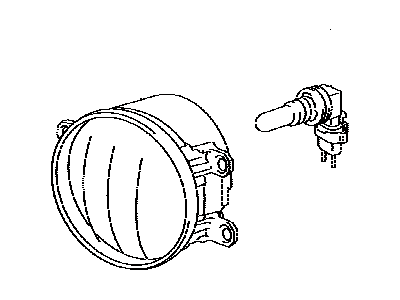 Toyota 81220-06070 Lamp Assembly, Fog, LH