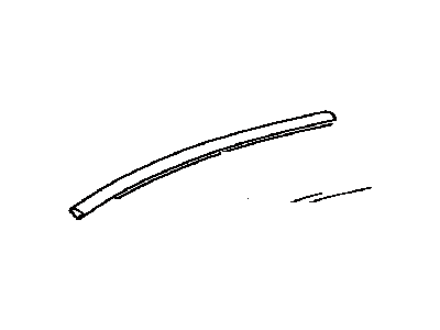 Toyota 75505-90A00 Moulding, Roof Drip Side Finish, RH