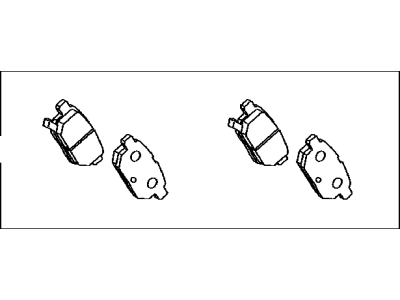 2013 Toyota Corolla Brake Pad Set - 04466-02270