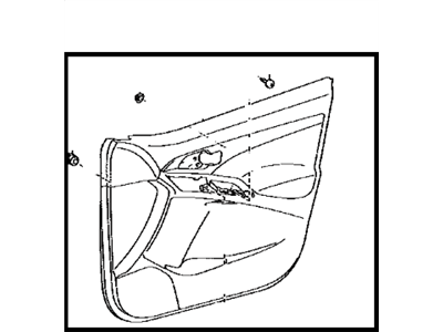 Toyota 67620-02J20-B0 Board Sub-Assy, Front Door Trim, LH