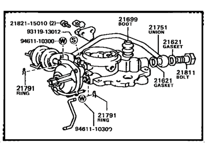 Toyota 21112-28191 Horn, Air