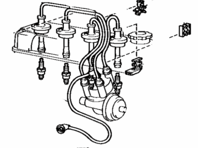 Toyota 90919-22133 Cord Set, Coil & Spark, W/Resistive