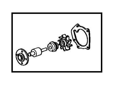 1983 Toyota Corolla Water Pump - 04161-28011