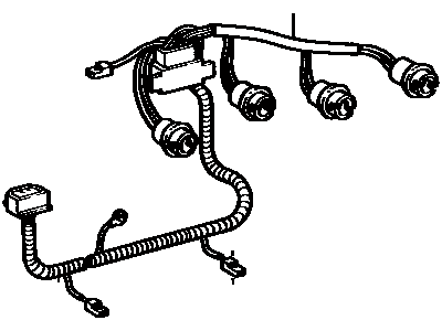 Toyota 81555-1A020 Socket & Wire Sub-Assy, Rear Combination Lamp, RH