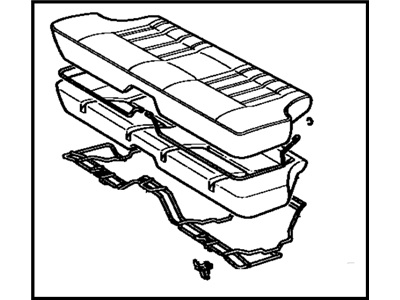 Toyota 71015-12220 Frame Sub-Assy, Rear Seat Cushion