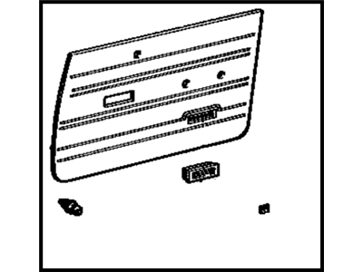 Toyota 67620-12701-04 Board Sub-Assy, Front Door Trim, LH