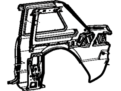 Toyota 61611-12918 Panel, Quarter, RH