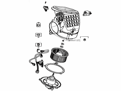 Toyota 87130-12090 Blower Assembly, Heater, Front