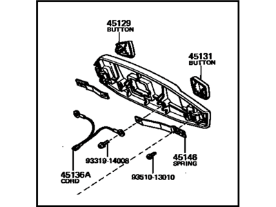 Toyota 45130-12211-06 Button Assembly, Horn