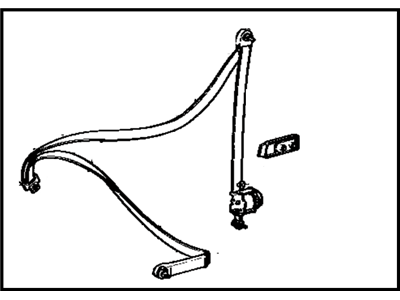 1982 Toyota Corolla Seat Belt - 73220-12260-04