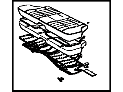 Toyota 71460-13301-06 Cushion Assembly, Rear Seat