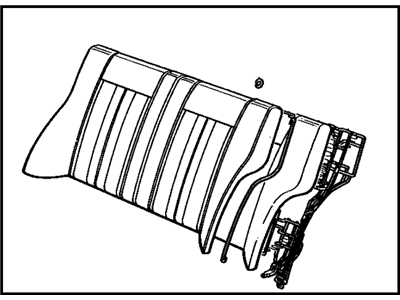 Toyota 71480-13253-01 Back Assembly, Rear Seat