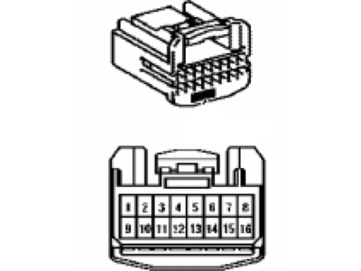 Toyota 82824-33470 Connector, Wiring Ha