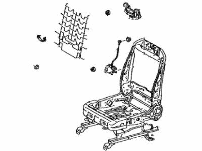 Toyota 71120-0R030 Frame Assembly, Front Seat