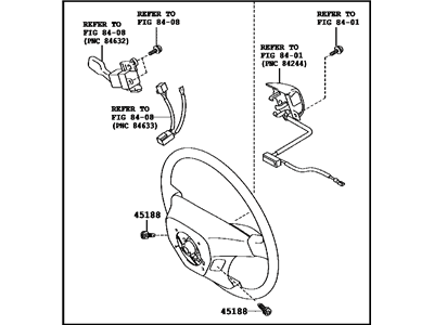 Toyota 45100-0R070-B0 Wheel Assembly, Steering