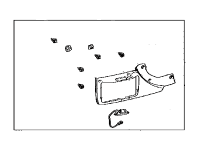 Toyota 76806-0R010-E1 Garnish Sub-Assembly, Ba